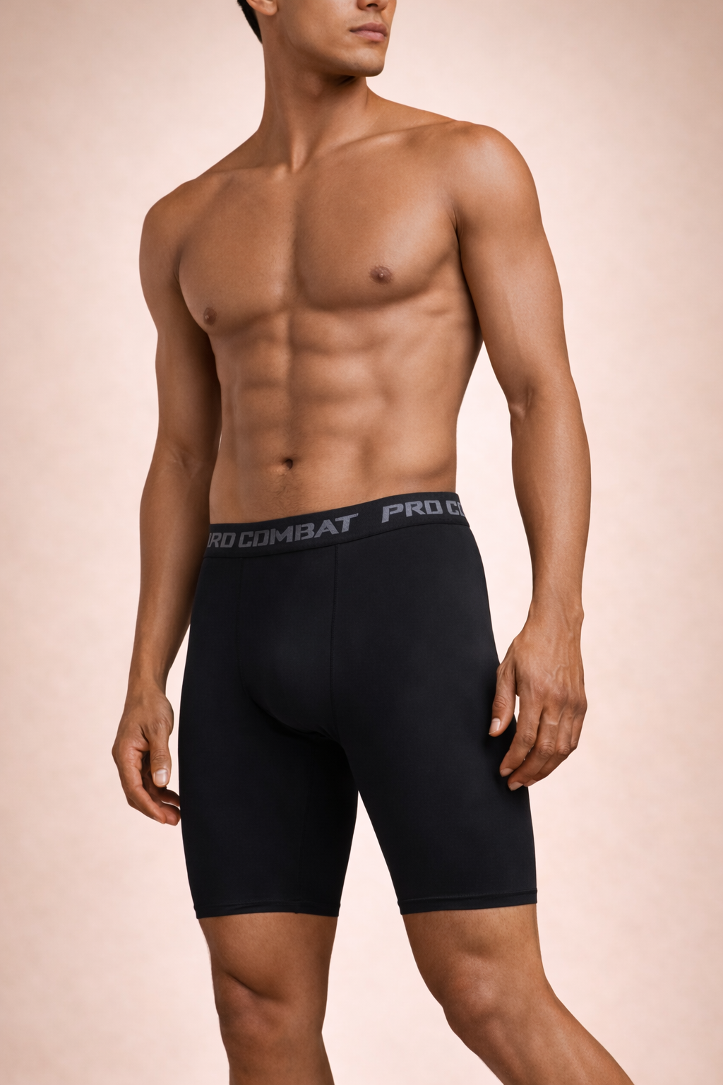 Short de compression noir PRO-COMBAT pour hommes